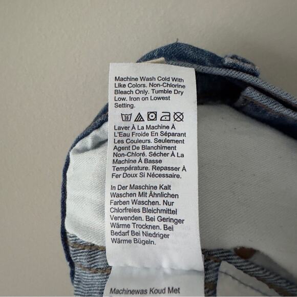 Madewell 10” High Rise Skinny Jeans Medium Wash Button Fly Pockets Stretch Logo - Picture 9 of 10